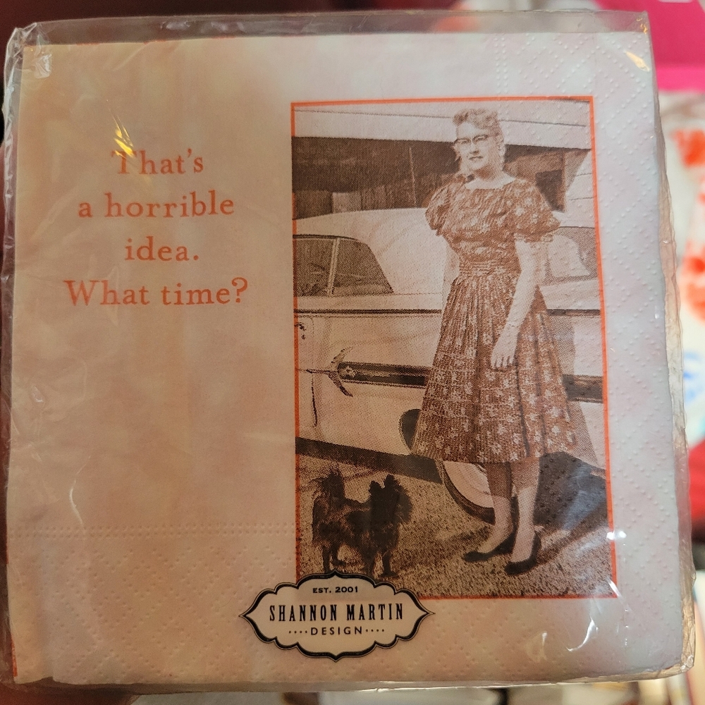 Wine Theme Coin Purse and Funny Cocktail Napkins ~ NWT ~ Happy Hour Fun! - Picture 4 of 16